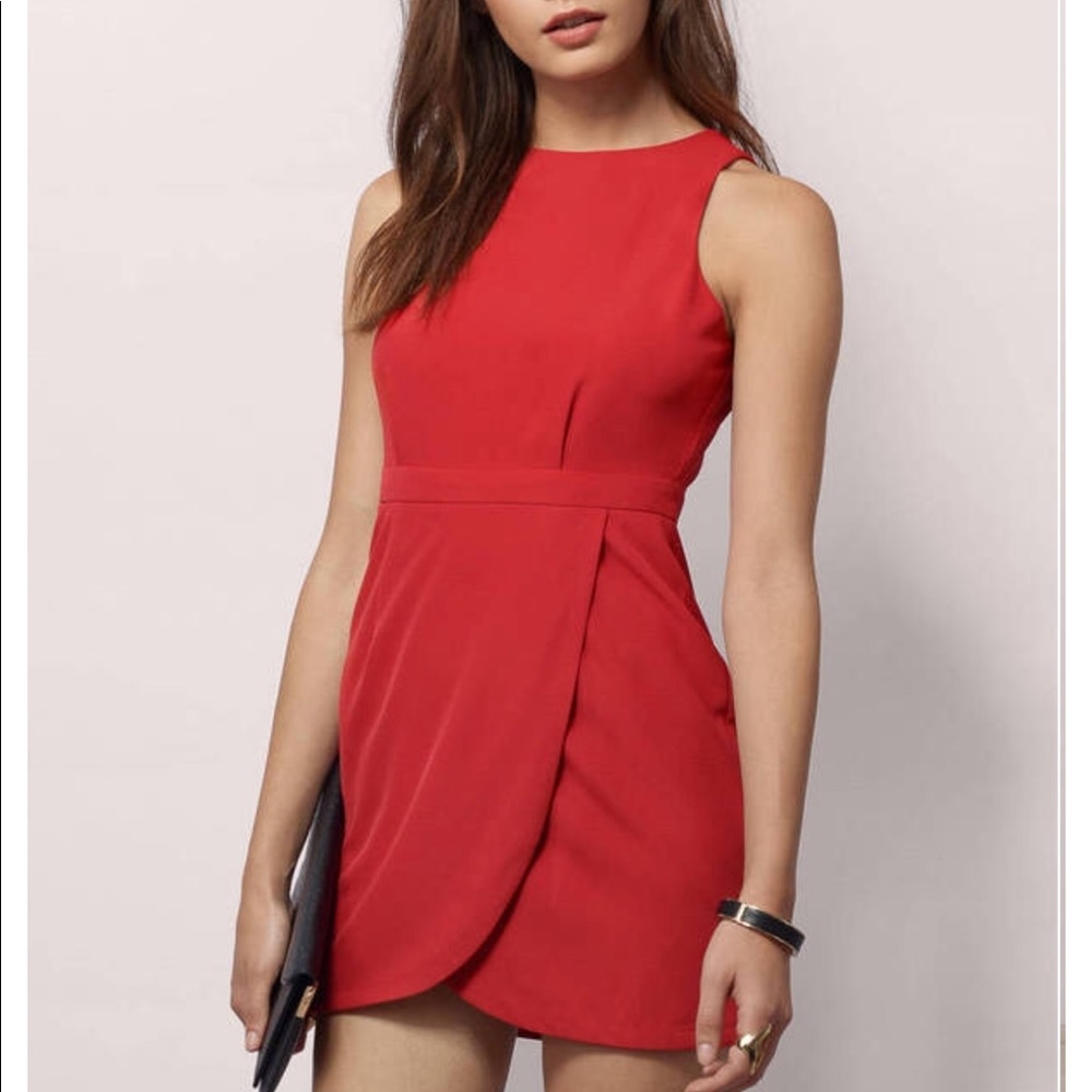 Tobi Setting Higher Standards Red Dress - size S